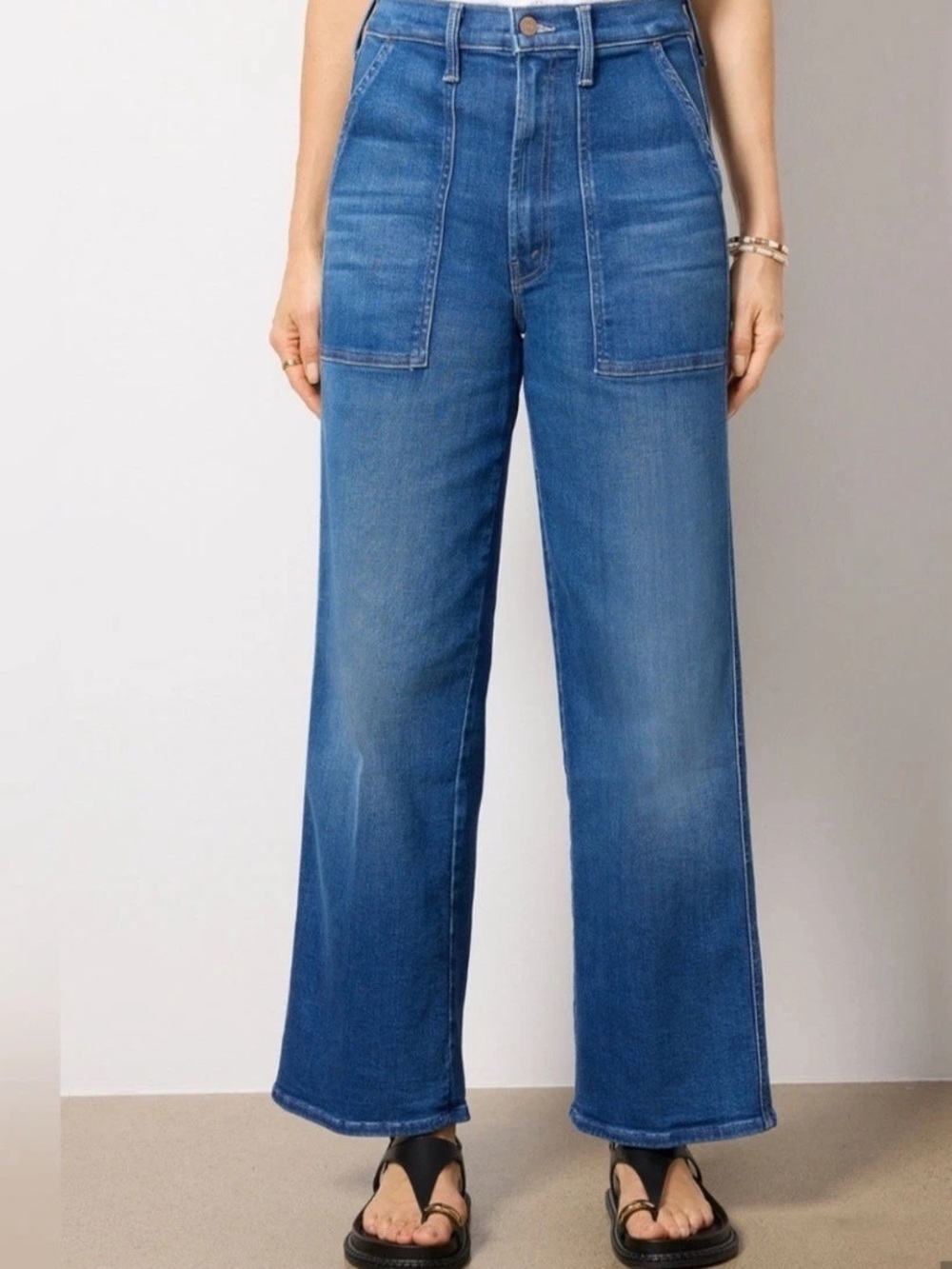 MOTHER Jeans NWT Size 25 Stitch Up Maven Hover Nip it In the Bud Wide Leg Ankle